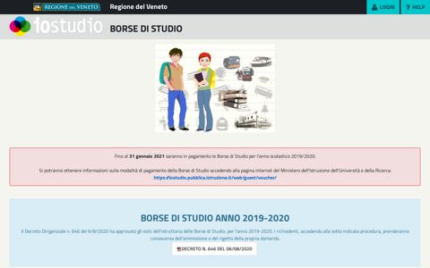 Borsa di Studio - Io Studio - - Regione Veneto