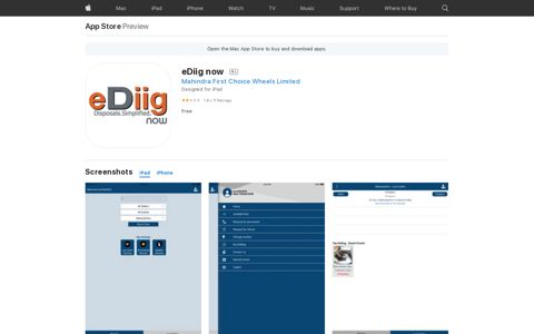 ‎eDiig now on the App Store
