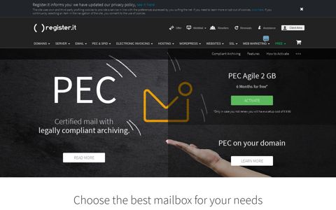 Certified mail - PEC - Registered mail