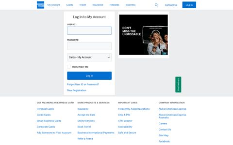 Log In to My Account | American Express Australia