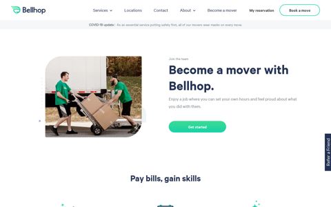 Become a Mover with Bellhop | BELLHOP
