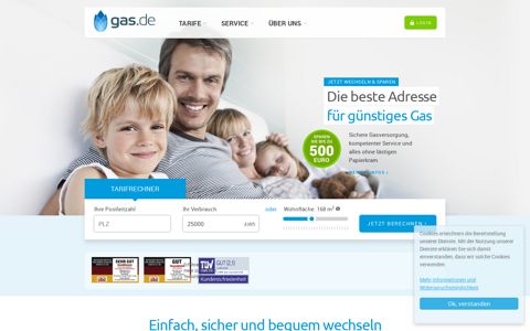 gas.de | Dauerhaft sparen. Mit günstigem Gas von gas.de