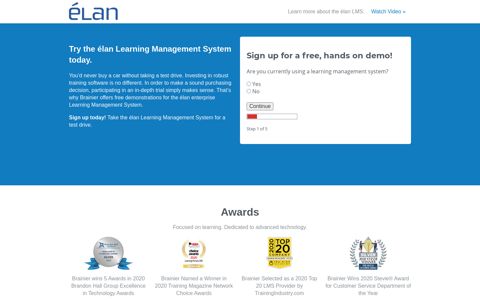 Elan Learning Management System - Brainier