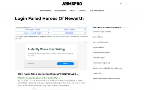 failed heroes of newerth ✔️ HON "Login failed connection ...