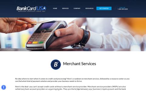 Merchant Services - BankCard USA