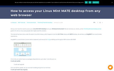 How to access your Linux Mint MATE desktop from any web ...