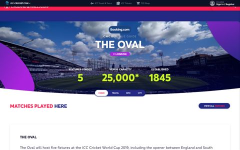 The Oval - Live Cricket Scores & News - ICC Cricket World ...