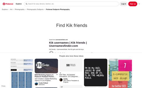 Usernamesfinder, find Kik girls and Kik boys - Pinterest