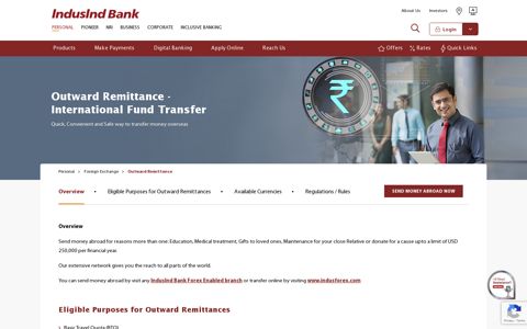 Outward Remittance | Remittance Services - IndusInd Bank