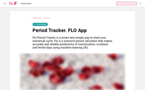 Period Tracker. FLO App