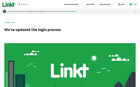 We've updated the login process - Linkt