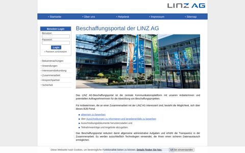linzag.vemap.com - Linz AG ePurchasing