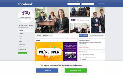 TCU Career Center - Home | Facebook