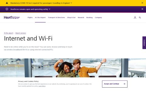Internet and WiFi | Heathrow - Heathrow Airport