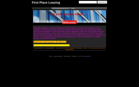 First Place Leasing - Google Sites