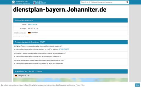 ▷ dienstplan-bayern.Johanniter.de : WebClient - IPAddress.com