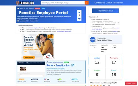 Fanatics Employee Portal