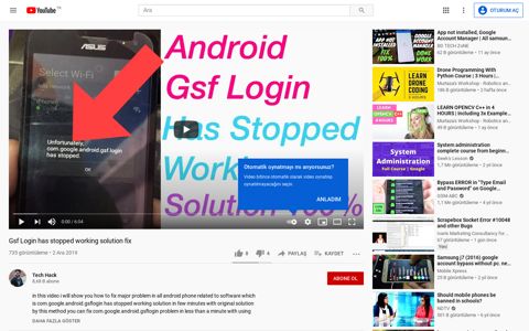 Gsf Login has stopped working solution fix - YouTube