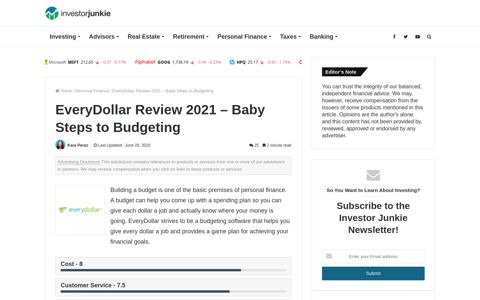 EveryDollar Review 2020 | Baby Steps to Budgeting