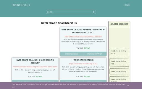 iweb share dealing co uk - General Information about Login