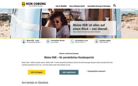 Meine HUK - Login & Registrierung | HUK-COBURG