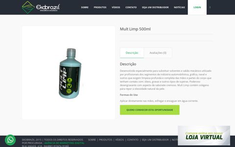 Mult Limp 500ml | EkoBrazil