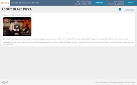 About Blaze Pizza - talentReef Applicant Portal