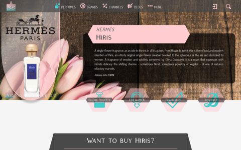 Hiris by Hermès - Savour Experience Perfumes