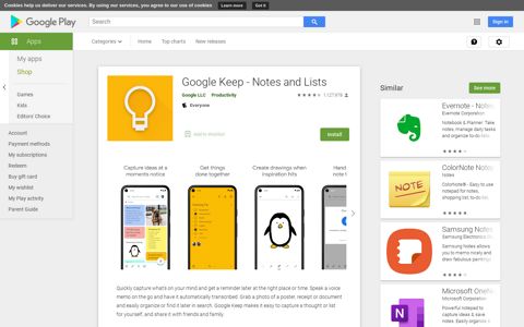 Google Keep - Notes and Lists - Apps on Google Play