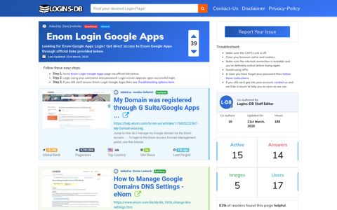 Enom Login Google Apps - Logins-DB