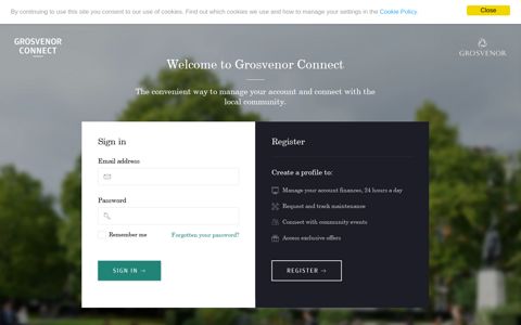 Grosvenor Connect: Login