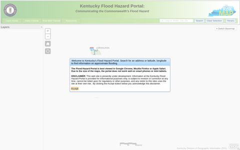 Kentucky Flood Hazard Portal - KY Water Maps Portal 2.0