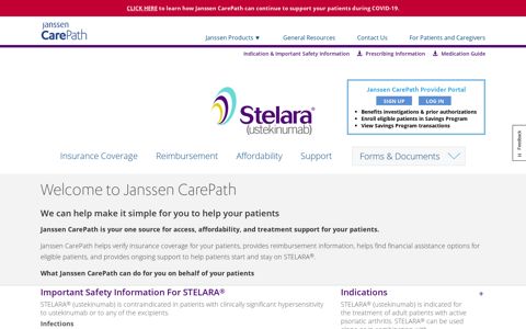 Patient Resources | Janssen CarePath for STELARA® | HCP