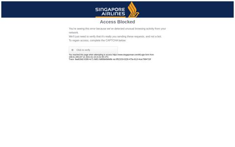 Log in to your KrisFlyer account - Singapore Airlines