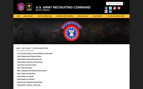 Future Soldier Portal - US Army Recruiting Command