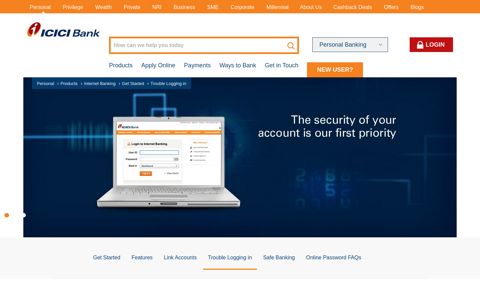 Login Troubles - Forgot Your User ID and Password - ICICI Bank