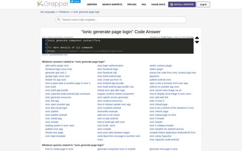 ionic generate page login Code Example - code grepper