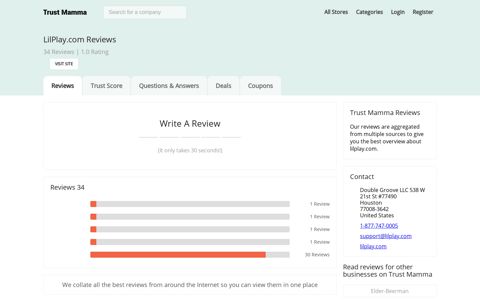 LilPlay.com Reviews - Read Customer Reviews of lilplay.com ...