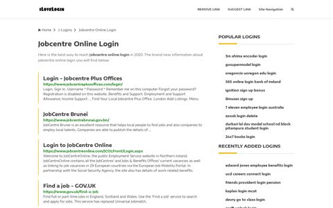 Jobcentre Online Login ❤️ One Click Access - iLoveLogin