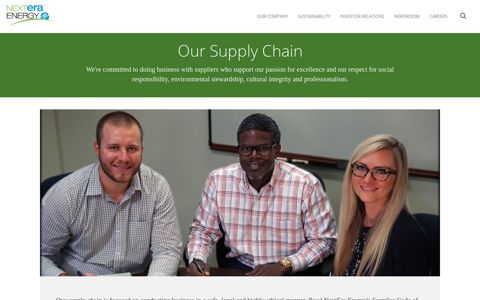 Supply Chain - NextEra Energy, Inc.