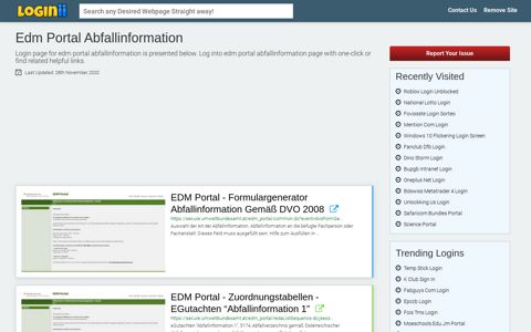 Edm Portal Abfallinformation - Loginii.com