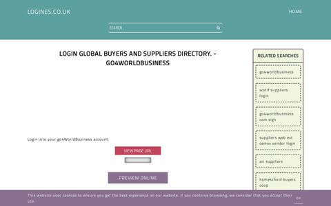 Login Global Buyers and Suppliers Directory ... - Logines.co.uk