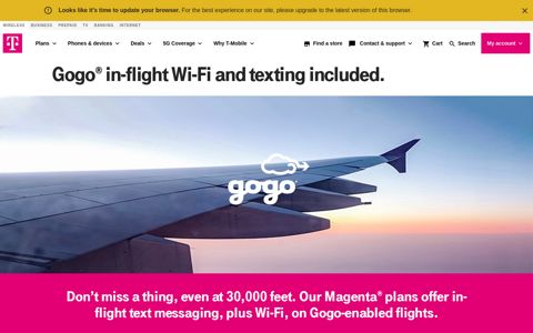 Gogo Inflight Wi-Fi | T-Mobile