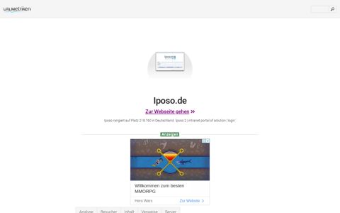 www.Iposo.de - iposo 2 | intranet portal of solution - urlm.de