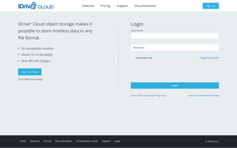 IDrive® Cloud - Login to your account