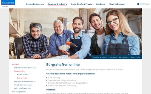 Online Portal - Helmsauer Gruppe