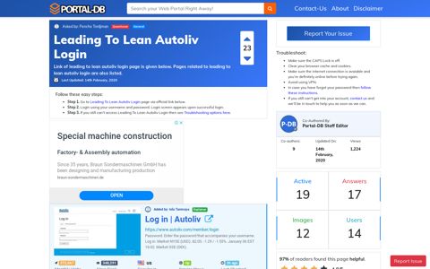Leading To Lean Autoliv Login - Portal-DB.live