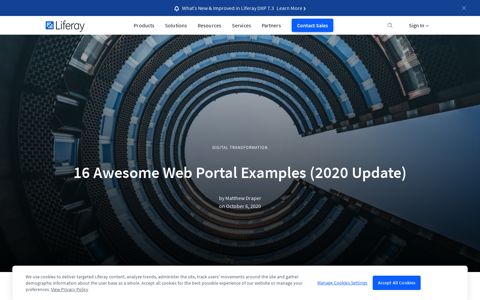 16 Awesome Web Portal Examples | Digital Strategy | Liferay ...