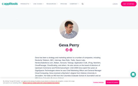 Geva Perry - About - Automated Visual Testing | Applitools