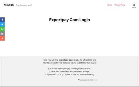▷ Expertpay Com Login - YouLogin - Youlogin.net